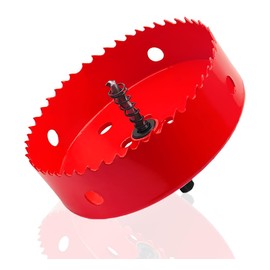 Hole Saw 155 mm Bi-Metal Universal Hole Drill HSS M42 Circular Saw with Triangle Shank for Wood PVC Aluminium Rustproof Metal
