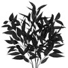 DILATATA 32 inch Black Artificial Eucalyptus Spray Fall Eucalyptus Leaves