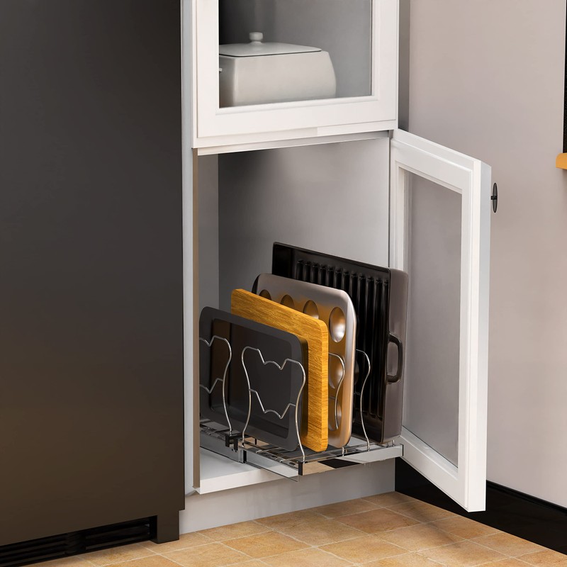 Simple Houseware Organizer Pull Out Under Cabinet Sliding Shelf for