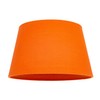 Traditional Shape Vivid Orange Linen Fabric Drum Table/Pendant Lampshade |