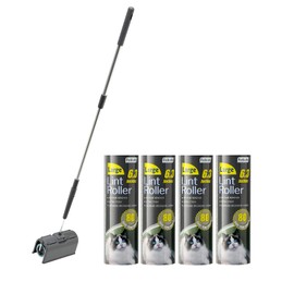 Fedicelly Fedicelly Lint Rollers Pet Hair Extra Sticky Floor with Long Handle,Large Cat Dog Hair Remover Laundry Clothes Carpet Furniture,6.3 inches Wider with 320 Sheets Giant Lint Remover Brush for Couch