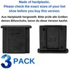 3 Pack Black Hard Plastic Camera Hot Shoe Cover Compatible