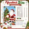 5.4 ft Christmas Cardboard Cutout Stand Up Santa Claus Elves