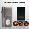 VloEssic 6-in-1 Triple Jet Butane Torch Lighter Built-in V &