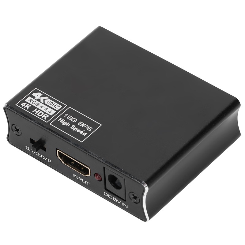 60hz Optical Fiber Audio Splitter Stereo Audio Stable Performance Audio