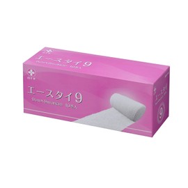 Hakujuji Elastic Bandage, Aesti, 3.5 x 39.4 ft (9 x 9 m), 10 Rolls, Thigh, Chest, Belly