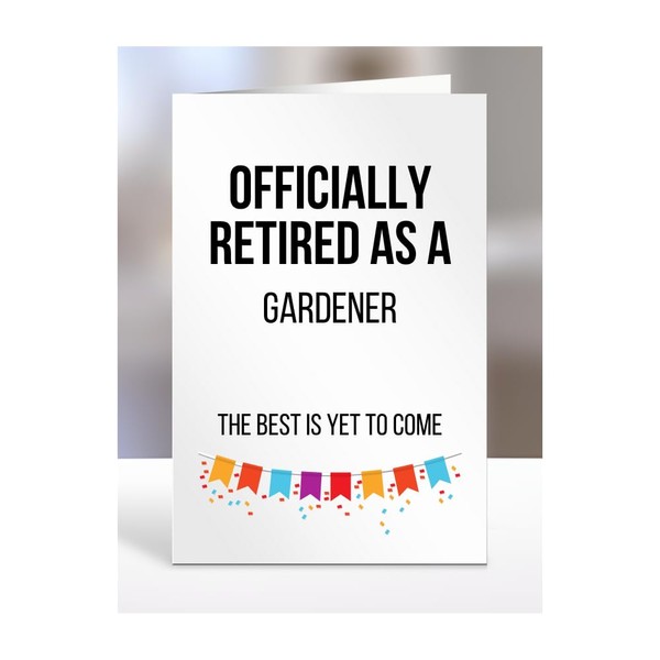 Retirement Card Present for Gardener, Gifts for Men, Women, Grandparents,