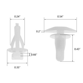 ZGGAZCA 20Pcs Universal Door WeatherStrip Clips Automotive Clips and Fasteners for Car Universal Door WeatherStrip Panels Plastic Push Pins Retainer Clip Window Weather Strip Retainer Replacement