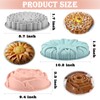 Sakolla 3 Pack Flower Shape Silicone Cake Molds, Large Round