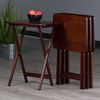 Winsome Alex Folding Snack Tables Set, for Living Room, 26",
