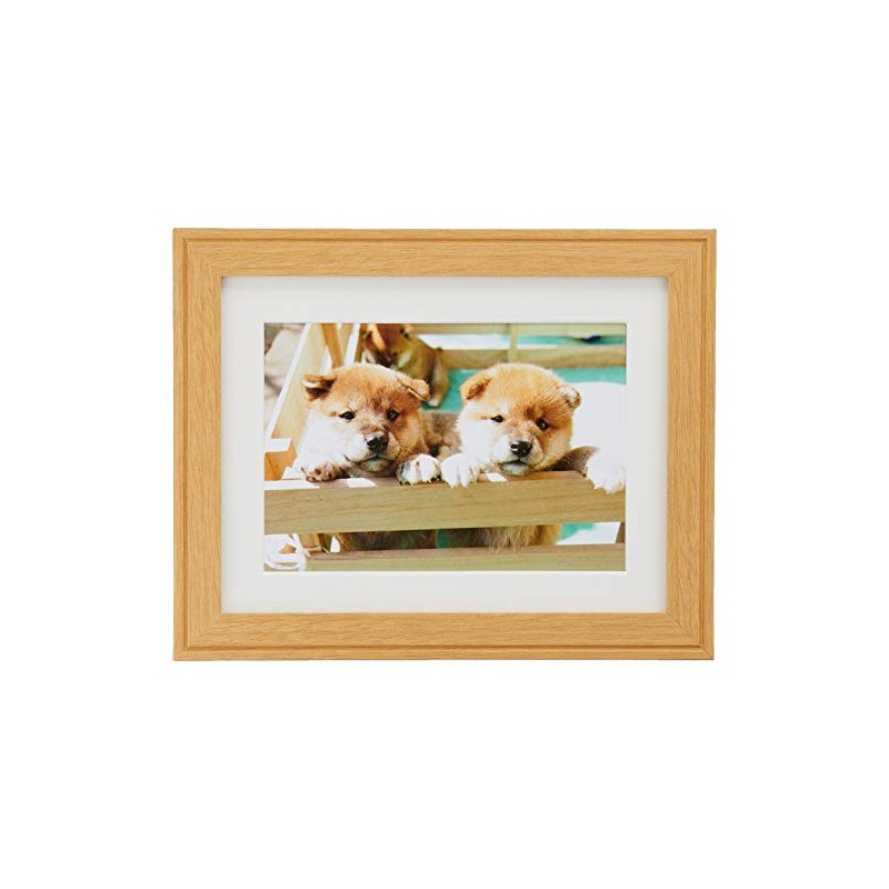 Fujicolor Wooden Picture Frame YM-9 Cabinet 2L Natural Wood 407567