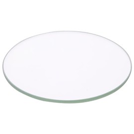 Plymor 3.5" Round, 3mm Thick Non-Beveled Clear Glass Circle, Pack of 2