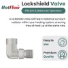 Hot Flow Satin Nickel Marella 3 Modern Thermostatic Radiator Valve