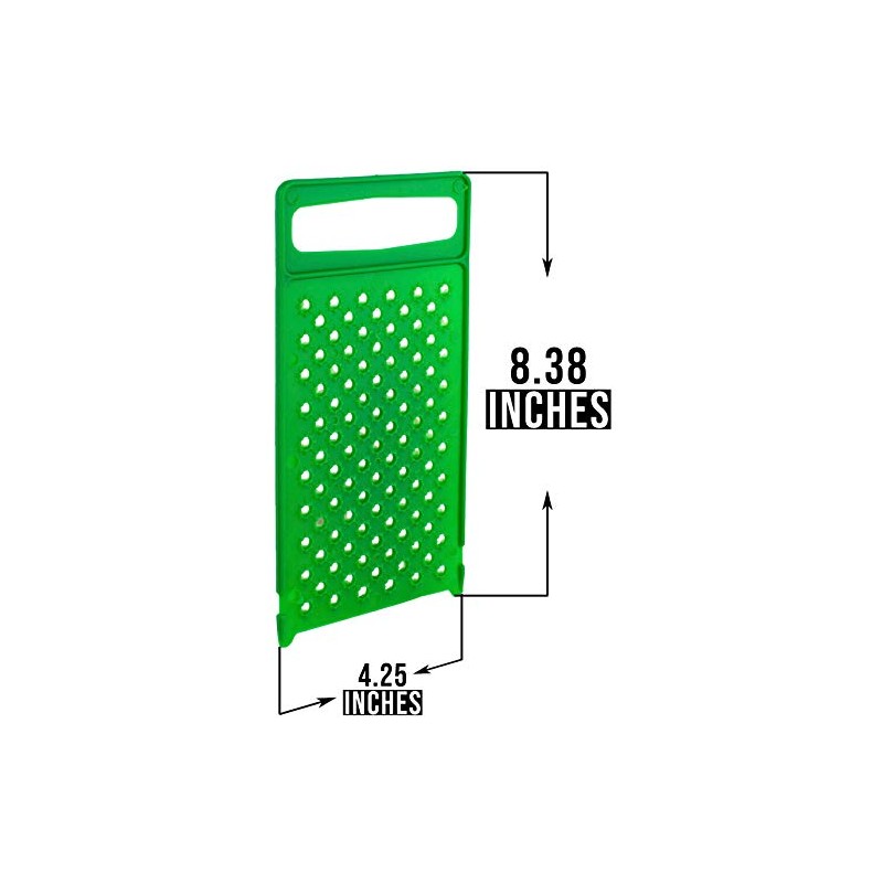 Flat All Plastic Cheese Grater - Ergonomic Hand Grater -