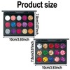 Nivofu 2 Pieces Glitter Eyeshadow Palette, 30 Colours Eyeshadow Palette,