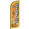 Coffee Breakfast Feather Flag for Business Advertising 6 FT Swooper