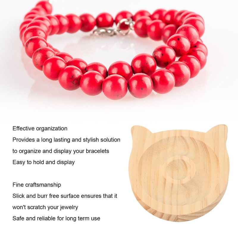 8pcs Bead Bracelet Display Tray Multipurpose Stylish Elegant Cat Shape