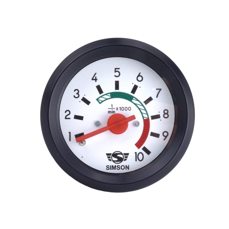 Tachometer Diameter 60 mm with Lighting and Ground Connection -