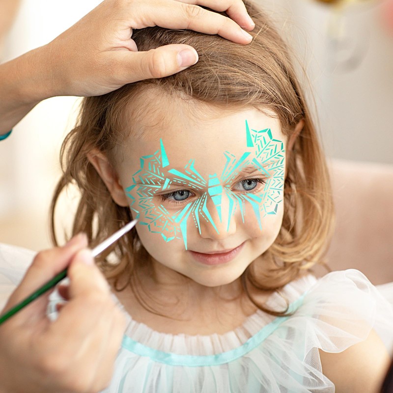 FYSUIMU 16Pcs Face Paint Stencils Halloween Cute Animal Face Body