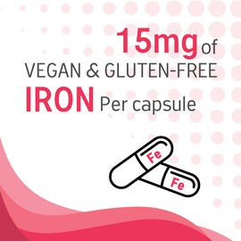 Quest - Liposomal Iron 30x 15mg Vegan Capsules. High Strength and Potency Iron Supplements for Women & Men, Supports Energy Production While Reducing Tiredness & Fatigue. Non GMO, Dairy & Gluten Free
