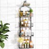 ODesign 4 Tier Height-Adjustable Shower Caddy Hanging Anti-Swing-Over The Shower