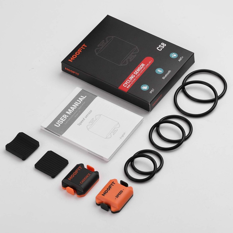 moofit CS8 Cycling Cadence Speed Sensor, Bluetooth & ANT+ Wireless