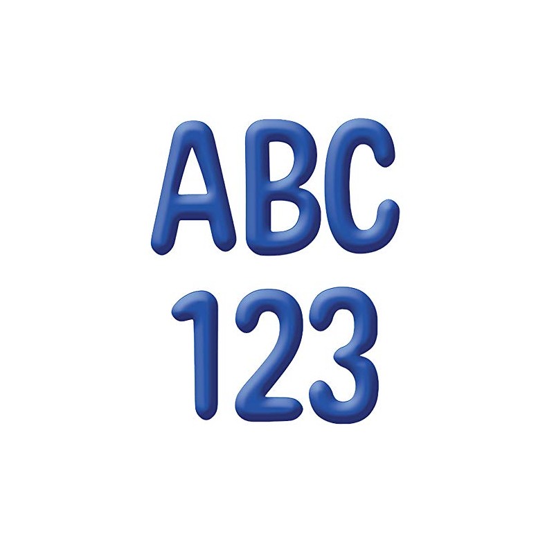 Eureka Blue Alphabet and Numbers Bulletin Board and Classroom Decorations,