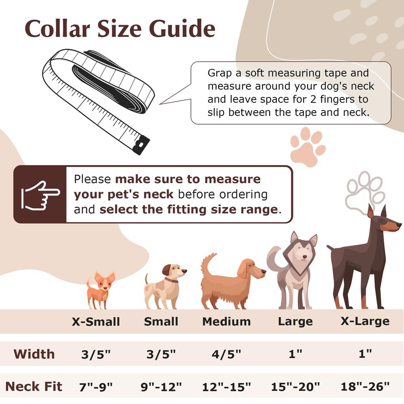 Dog Collars for Large Boy and Girl Dogs, Adjustable Soft