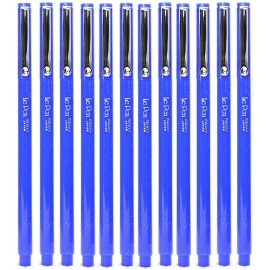 Marvy Le Pen Blue Ink 12 Pack Fine Point Smudge Proof Writing Pens