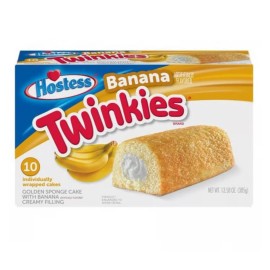Hostess 🟡 New Hostess Twinkies Banana Fruit Golden Sponge Cream Snack 10-Count 13.58oz