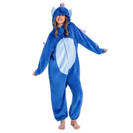 OLAOLA Adult Animal Onesie, Unisex Seahorses Onesies, Plush Cosplay Pajamas, One Piece Sleepwear Costume, Large
