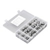 180Pcs Fuel Hose Clamps Kit Stainless Steel Injection Line Accessories