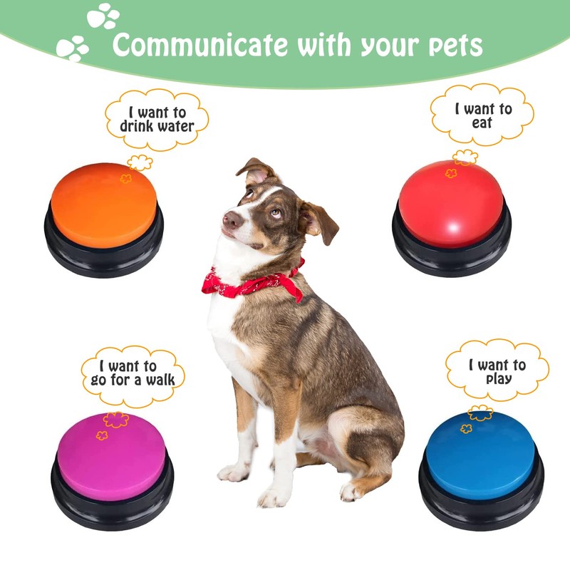 FINEST+ Voice Recording Button for Communication Pet Training Buzzer, 30