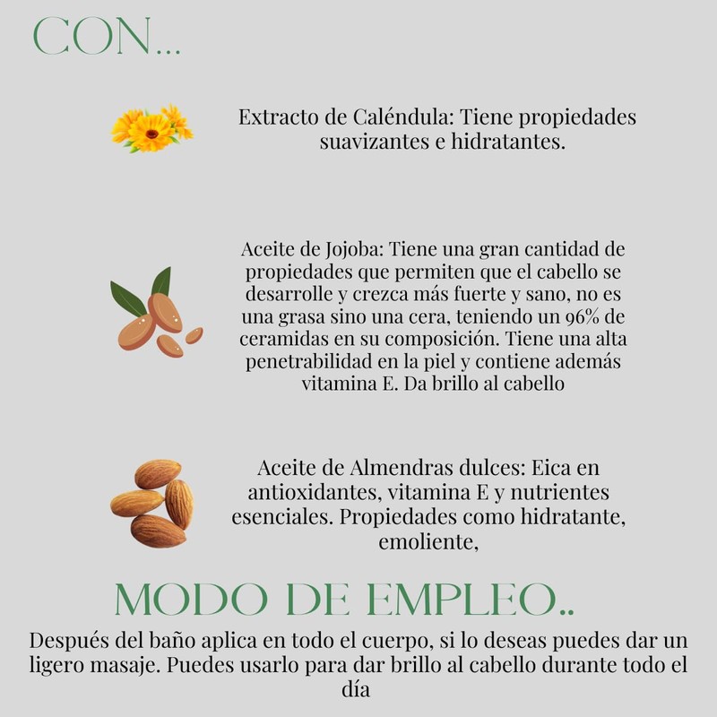 OLEUM VITAE. Hair & Body Oil Geranio-Vainilla. Aceite para Cabello
