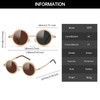 YAMEIZE Polarized Round Adjustable Tint Sunglasses - for Men Women