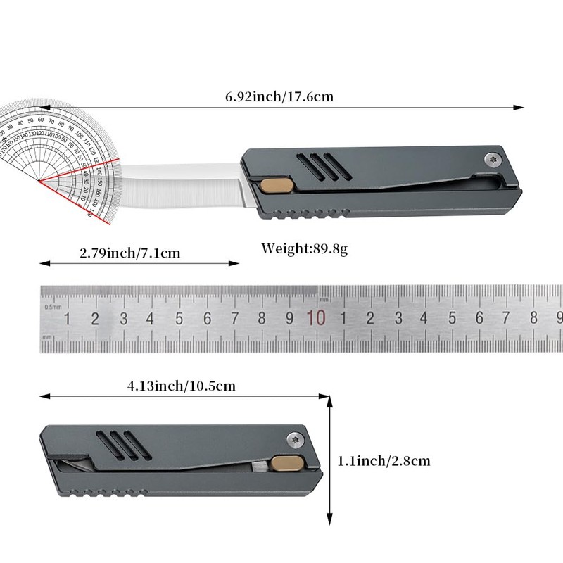 XXOK Pocket Folding Knife Multi functional EDC Aluminum Practical Lightweight