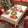 BOOSHMall Set of 3 Christmas Plates, Pastry Plates, Christmas, Decorative