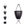 Rain Chains Pacific Two Stripes Cup Rain Chain, 8.5 Feet