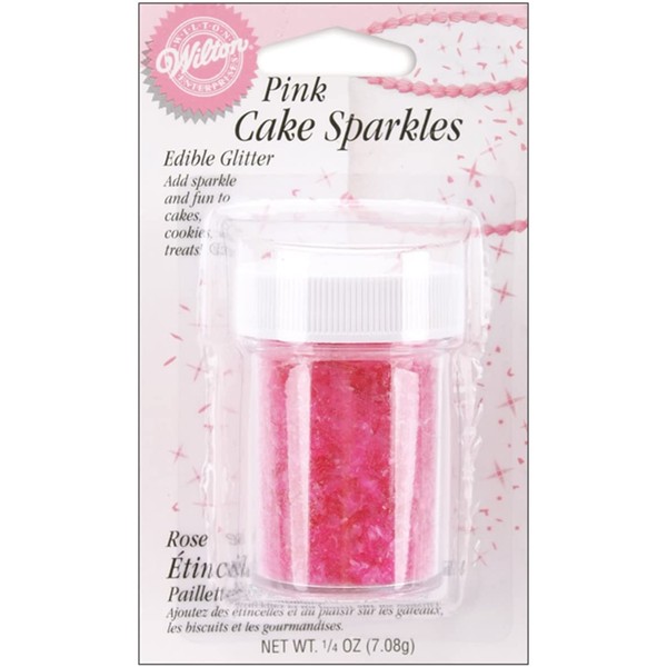 Wilton Cake Sparkles .25oz, Pink