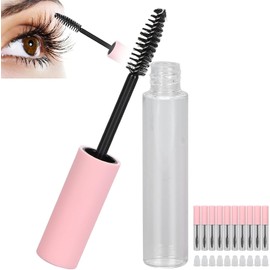 Juego de 10 tubos vacíos de 10 ml para rímel - Botellas reutilizables y portátiles para rímel, ideales para aceites de crecimiento de pestañas caseros, con diseño antifugas y perfectos para viajar.