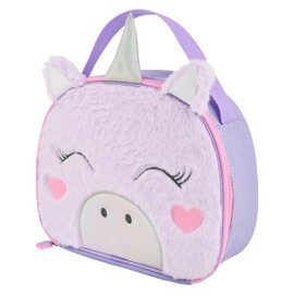 Polar Gear Sensory Lunch Bag with Wipe Clean Lining, Plush, Purple Unicorn