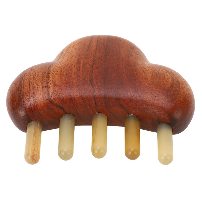 Sandalwood Meridian Comb Nose Massager Rosewood Scalp Massage Comb Set