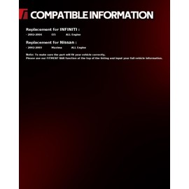 Torchbeam Front Struts Amortiguadores Delanteros Shocks Absorber Replacement for Nissan Maxima 2002-2003 171461/171462