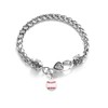 Inspired Silver - Petite Baseball - Silver Braided Bracelet for