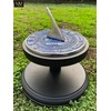 NauticalMart 15th Crystal Wedding Anniversary Sundial Gift for Him or