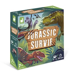 Janod - Jurassic Survie Collaborative Educational Children's Table - Family Game - French Language - From 7 Years - J02459