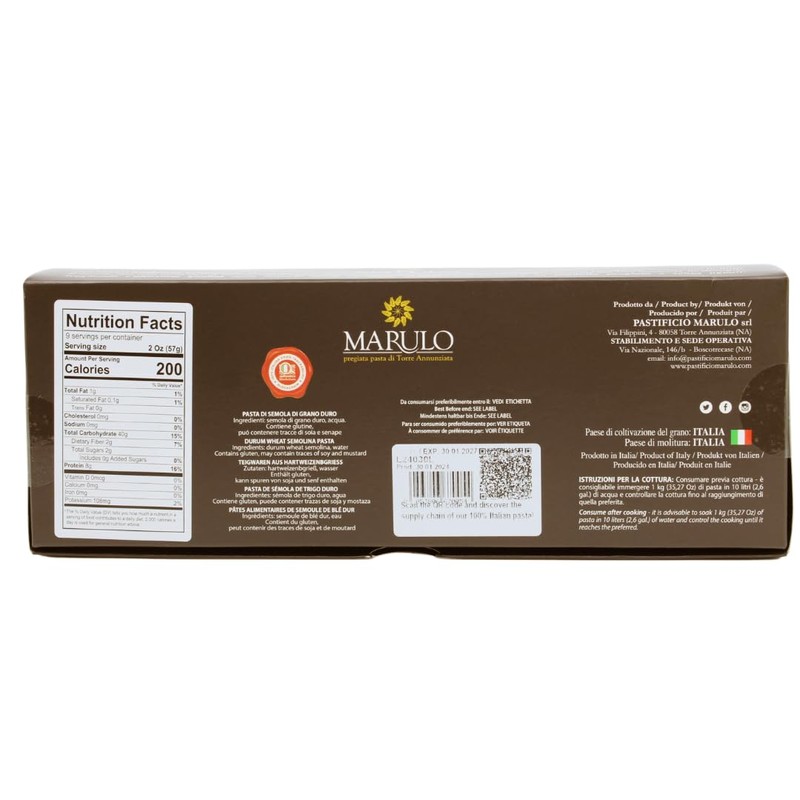 Marulo, Linguine, Italian Pasta Bronze Die Cut Artisan, Italian Pasta,