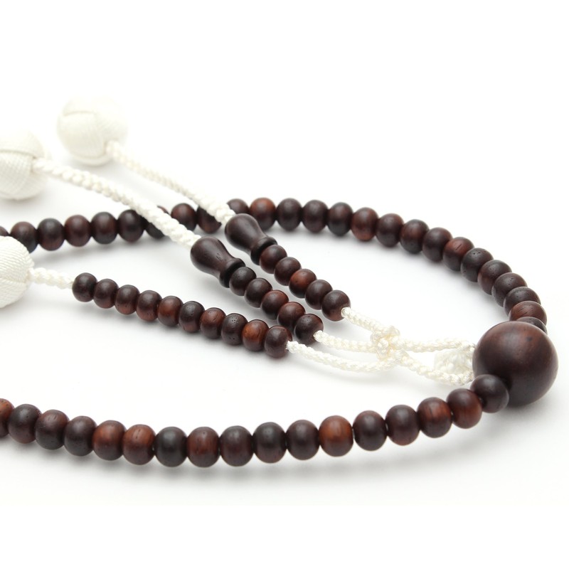Soka Gakkai Prayer Beads, Natural Pure Rosewood, High Class Tuft,