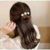 Happyupcity 4 Pcs Women Magic Hair Bun Maker with Peal