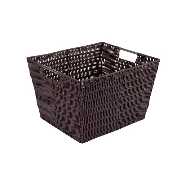 Simplify 15"x13"x10" Large Woven Basket for Storage with Handles, Nursery,